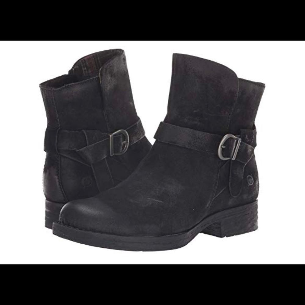 NWT Born Syd Distressed Suede Leather Ankle Boots